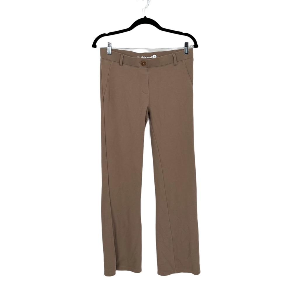 Betabrand Beige Boot Cut Dress Pants